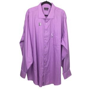 Shaquille O’Neil XLG Big Fit Cooling Stretch Collared Button Down Dress Shirt 20